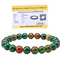 Certified Bloodstone Bracelet For Women Men With Healing Crystal