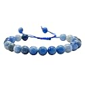 Certified Blue Aventurine Bracelet for Women Men with Healing Crystal
