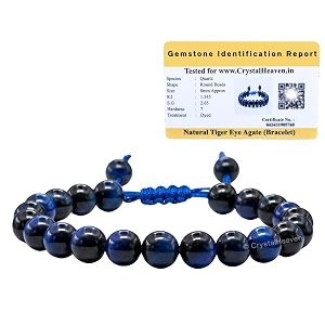 certified blue cat39s eye bracelet for women men with healing crystal and reiki stone - beautiful gemstone adjustable beaded bracelet for balance harmony amp positive energy