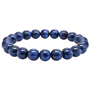 certified blue cats eye bracelet for women men with healing crystal and reiki stone - beautiful gemstone beaded bracelet for balance harmony amp positive energy