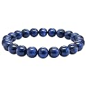 Certified Blue Cats Eye Bracelet for Women Men with Healing Crystal and Reiki Stone - Beautiful Gemstone Beaded Bracelet for Balance, Harmony &amp; Positive Energy