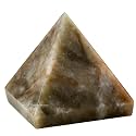 Certified Chrysoberyl Cats Eye Pyramid - 2" Inch Crystal Pyramid for Positive Energy, Vastu, Reiki, Feng Shui and Chakra Healing Energy Balancing