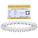 Certified Clear Quartz Bracelet for Women Men with Healing Crystal