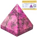 Certified Cobalt Calcite Pyramid - 1.5" Inch Crystal Pyramid for Positive Energy, Vastu, Reiki, Feng Shui and Chakra Healing Energy Balancing