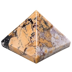 certified conglomerate jasper pyramid - 234 inch crystal pyramid for positive energy vastu reiki feng shui and chakra healing energy balancing