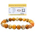 Certified Crazy Lace Agate Bracelet for Women Men with Healing Crystal and Reiki Stone - Beautiful Gemstone Beaded Bracelet for Balance, Harmony &amp; Positive Energy