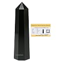 Certified Crystal Heaven Black Agate Crystal Tower