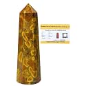 Certified Fruit Jasper Crystal Tower Obelisk Point