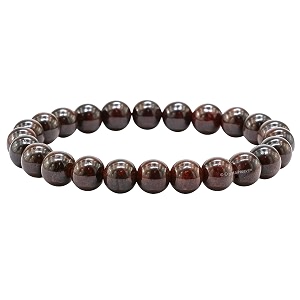certified garnet bracelet for women men with healing crystal