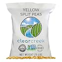 CLEAR CREEK Certified Glyphosate Residue Free Yellow Split Peas | 25 lbs | Non-GMO | Kosher | Vegan