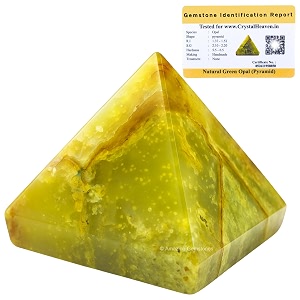 certified green opal pyramid - 234 inch crystal pyramid for positive energy vastu reiki feng shui and chakra healing energy balancing