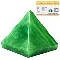 Certified Green Strawberry Quartz Pyramid - 2" Inch Crystal Pyramid for Positive Energy, Vastu, Reiki, Feng Shui and Chakra Healing Energy Balancing