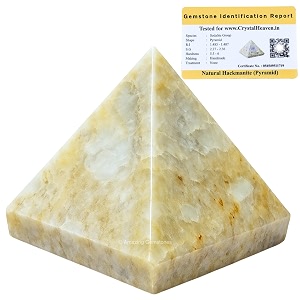 certified hackmanite pyramid - 1534 inch crystal pyramid for positive energy vastu reiki feng shui and chakra healing energy balancing