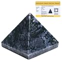 Certified Indigo Gabbro Pyramid - 1.5" Inch Crystal Pyramid for Positive Energy, Vastu, Reiki, Feng Shui and Chakra Healing Energy Balancing