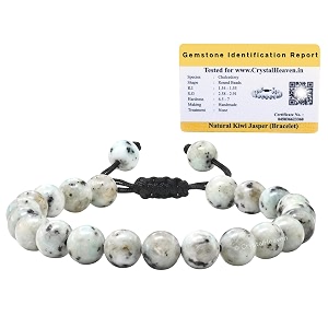 certified kiwi jasper bracelet for women men with healing crystal and reiki stone - beautiful gemstone adjustable beaded bracelet for balance harmony amp positive energy
