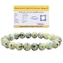 Certified Kiwi Jasper Bracelet for Women Men with Healing Crystal and Reiki Stone - Beautiful Gemstone Beaded Bracelet for Balance, Harmony &amp; Positive Energy