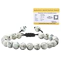 Certified Kiwi Jasper Bracelet for Women Men with Healing Crystal and Reiki Stone - Beautiful Gemstone Adjustable Beaded Bracelet for Balance, Harmony &amp; Positive Energy