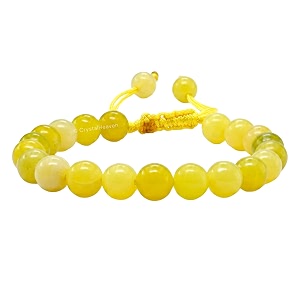 certified lemon jade bracelet for women men with healing crystal and reiki stone - beautiful gemstone adjustable beaded bracelet for balance harmony amp positive energy