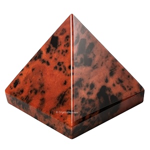 certified mahogany obsidian pyramid - 1534 inch crystal pyramid for positive energy vastu reiki feng shui and chakra healing energy balancing