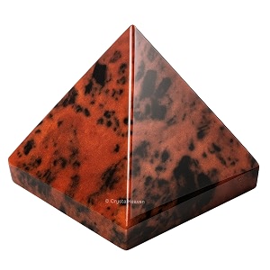 certified mahogany obsidian pyramid - 234 inch crystal pyramid for positive energy vastu reiki feng shui and chakra healing energy balancing