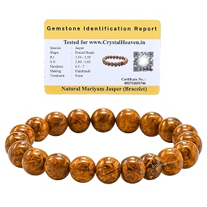 certified mariyam jasper bracelet for women men with healing crystal and reiki stone - beautiful gemstone beaded bracelet for balance harmony amp positive energy