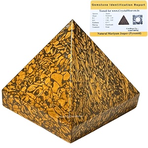 certified mariyam jasper pyramid - 1534 inch crystal pyramid for positive energy vastu reiki feng shui and chakra healing energy balancing
