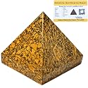 Certified Mariyam Jasper Pyramid - 1.5" Inch Crystal Pyramid for Positive Energy, Vastu, Reiki, Feng Shui and Chakra Healing Energy Balancing