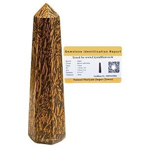Certified Mariyam Jasper Tower Obelisk Point For