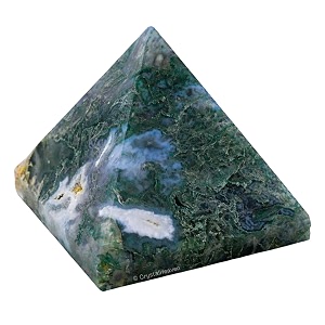 certified moss agate pyramid - 1534 inch crystal pyramid for positive energy vastu reiki feng shui and chakra healing energy balancing