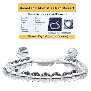 certified natural healing bracelet for women men