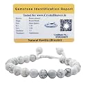 Certified Natural Howlite Healing Crystal Bracelet for Women Men
