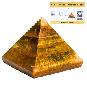 certified nellite pyramid - 234 inch crystal pyramid for positive energy vastu reiki feng shui and chakra healing energy balancing