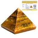 Certified Nellite Pyramid - 2" Inch Crystal Pyramid for Positive Energy, Vastu, Reiki, Feng Shui and Chakra Healing Energy Balancing