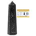 Certified Nuummite Crystal Tower Obelisk Point for