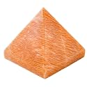 Certified Peach Moonstone Pyramid - 2" Inch Crystal Pyramid for Positive Energy, Vastu, Reiki, Feng Shui and Chakra Healing Energy Balancing