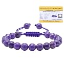 Certified Phosphodorite Bracelet for Women Men with Healing Crystal and Reiki Stone - Beautiful Gemstone Adjustable Beaded Bracelet for Balance, Harmony &amp; Positive Energy
