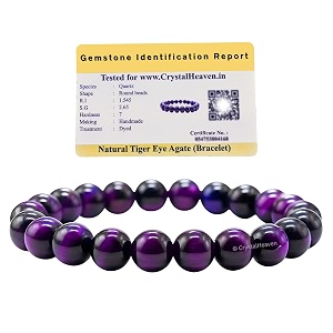 certified purple cat39s eye bracelet for women men with healing crystal and reiki stone - beautiful gemstone beaded bracelet for balance harmony amp positive energy