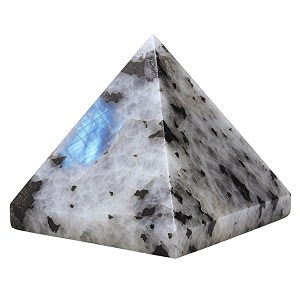certified rainbow moonstone pyramid - 234 inch crystal pyramid for positive energy vastu reiki feng shui and chakra healing energy balancing