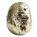 Certified Raw Pyrite Crystal Healing Tumbled Stone, Natural Polished Crystals for DIY Crafts, Manifestation, Meditation, Pooja Feng Shui and Reiki Healing (30 Grams)