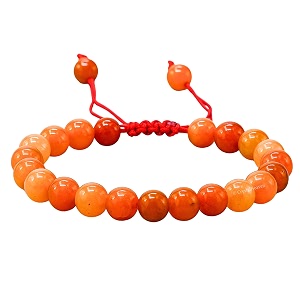 certified red aventurine bracelet for women men with healing crystal and reiki stone - beautiful gemstone adjustable beaded bracelet for balance harmony amp positive energy