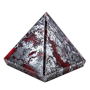 certified red jasper hematite pyramid - 234 inch crystal pyramid for positive energy vastu reiki feng shui and chakra healing energy balancing