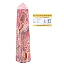 Certified Rhodochrosite Crystal Tower Obelisk Point For