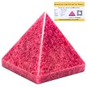 Certified Rhodonite Pyramid - 2" Inch Crystal Pyramid for Positive Energy, Vastu, Reiki, Feng Shui and Chakra Healing Energy Balancing