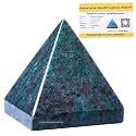 Certified Ruby Kyanite Pyramid - 2" Inch Crystal Pyramid for Positive Energy, Vastu, Reiki, Feng Shui and Chakra Healing Energy Balancing