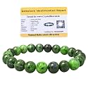 Certified Ruby Zoisite Bracelet for Women Men with Healing Crystal and Reiki Stone - Beautiful Gemstone Beaded Bracelet for Balance, Harmony &amp; Positive Energy