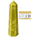 Certified Serpentine Crystal Tower Obelisk Point for