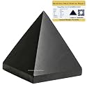 Certified Shungite Pyramid - 2" Inch Crystal Pyramid for Positive Energy, Vastu, Reiki, Feng Shui and Chakra Healing Energy Balancing