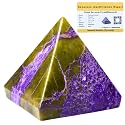 Certified Stichtite Pyramid - 1.5" Inch Crystal Pyramid for Positive Energy, Vastu, Reiki, Feng Shui and Chakra Healing Energy Balancing