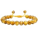 Certified Yellow Cat's Eye Bracelet for Women Men with Healing Crystal