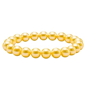 certified yellow pearl bracelet for women men with healing crystal and reiki stone - beautiful pearl beaded bracelet for balance harmony amp positive energy